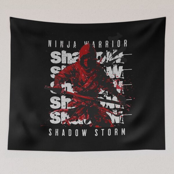 Item preview, Stealth Strike - Ninja Shadow Warrior in Action (Red) designed and sold by Sir Meow Meow.