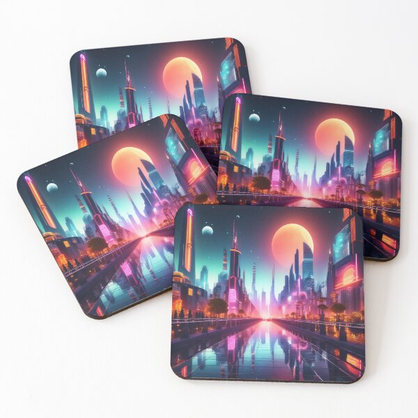 Artikelvorschau, Futuristic Cityscape at Night #87 entworfen und verkauft von CreativeKreis.