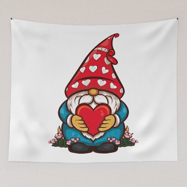 Item preview, Cute Valentine Gnome holding a Heart designed and sold by Delemore Art.