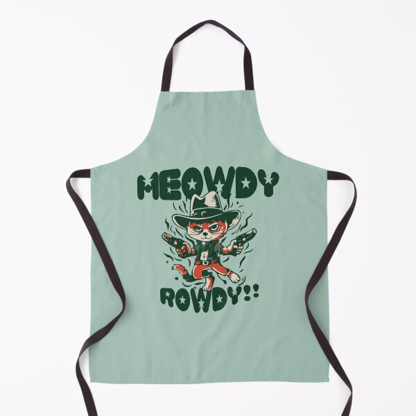 Item preview, Meowdy Rowdy Killer Sheriff Cat | Wild Cats with guns | retro western cat cowboy graphic tee | designed and sold by themichetti.
