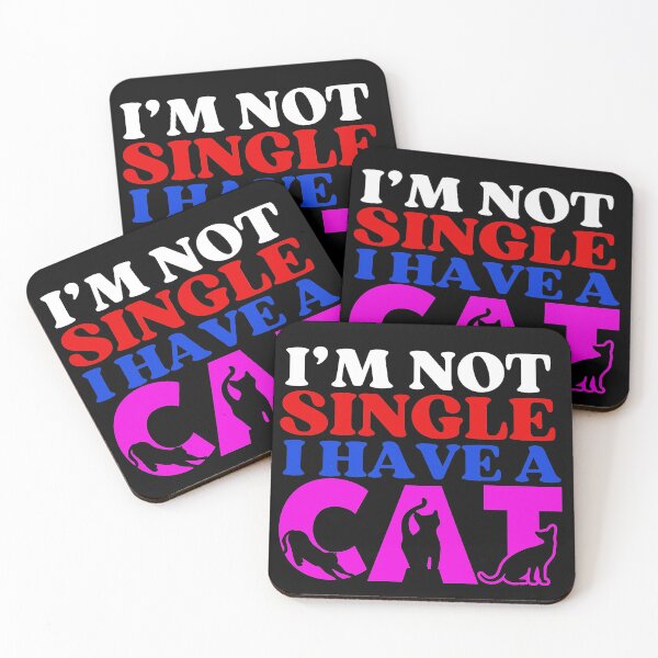 Item preview, I Am Not Single I Have A Cat  | A Meowy Valentine designed and sold by McThingummy.