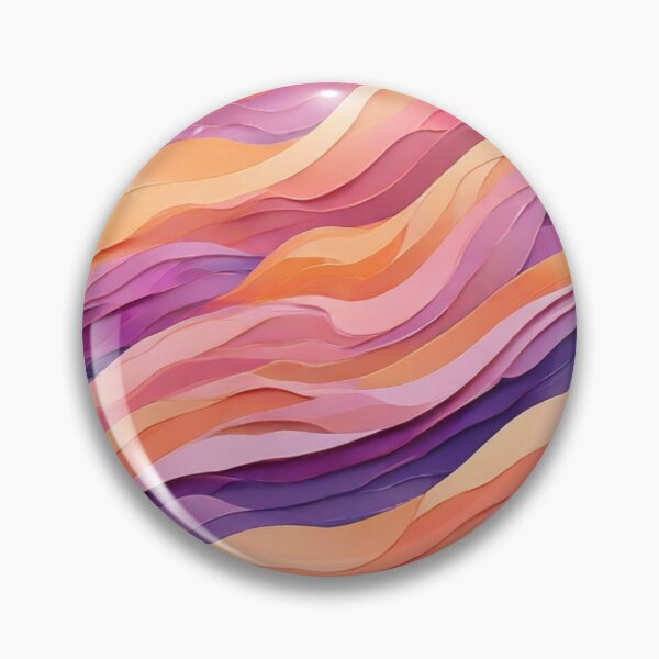 Item preview, Wave Pattern -  Violet Orange Purple Retro Wave ; Curved Line designed and sold by PatternInArt.