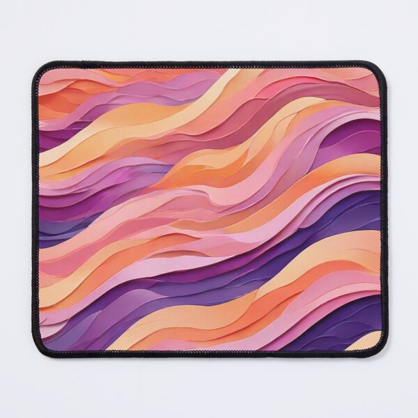 Item preview, Wave Pattern -  Violet Orange Purple Retro Wave ; Curved Line designed and sold by PatternInArt.