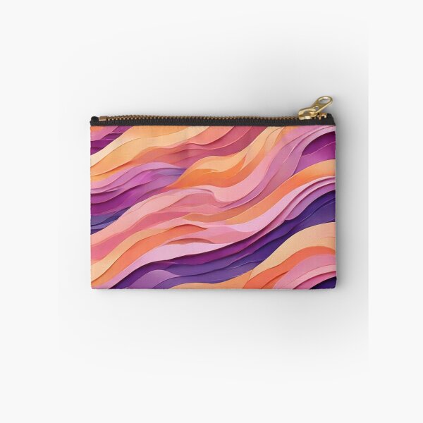 Item preview, Wave Pattern -  Violet Orange Purple Retro Wave ; Curved Line designed and sold by PatternInArt.