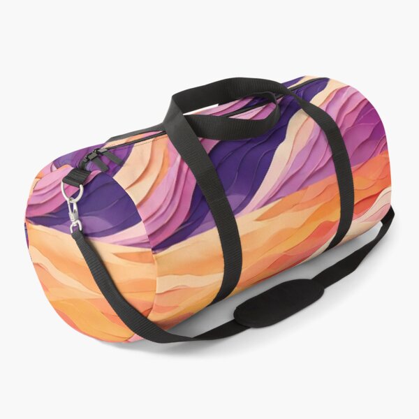 Item preview, Wave Pattern - Violet Orange Purple Retro Wave ; Curved Line designed and sold by PatternInArt.