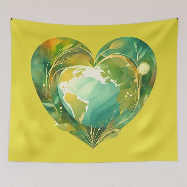 Item preview, Earth inside Heart designed and sold by elleci.