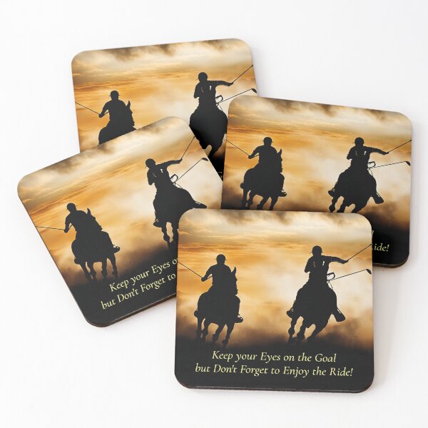 Item preview, Goals Inspirations with Polo Horses and Riders Match designed and sold by Stephanie Laird.