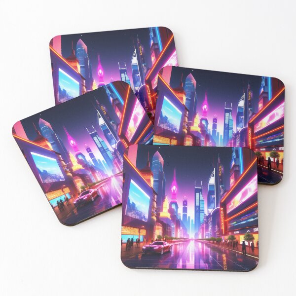 Artikelvorschau, Futuristic Cityscape at Night #92 entworfen und verkauft von CreativeKreis.