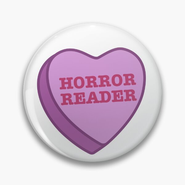 Item preview, Horror Reader Conversation Heart designed and sold by OscarAndOphelia.