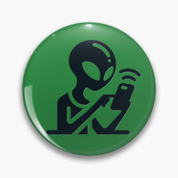 Item preview, Alien browsing social media designed and sold by NickSpace.