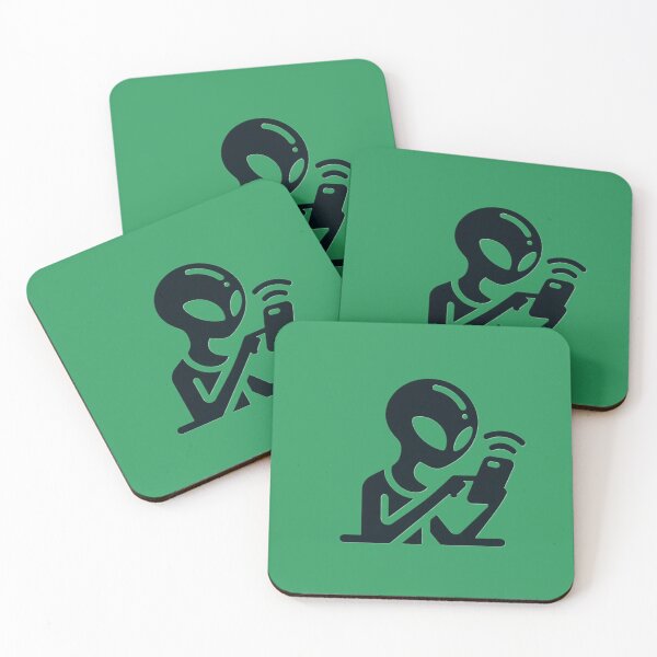 Item preview, Alien browsing social media designed and sold by NickSpace.