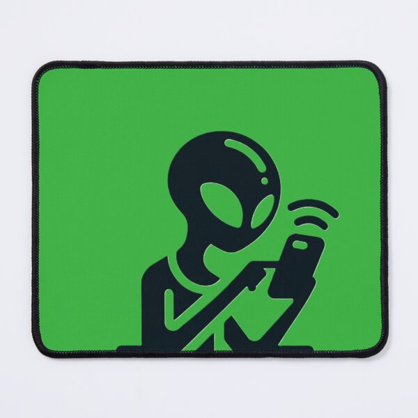 Item preview, Alien browsing social media designed and sold by NickSpace.