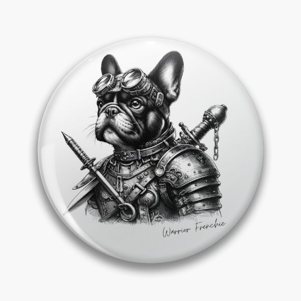 Item preview, Steampunk French bulldog as a warrior designed and sold by AriChaber.