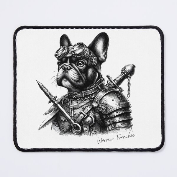 Item preview, Steampunk French bulldog as a warrior designed and sold by AriChaber.