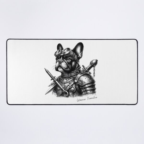 Item preview, Steampunk French bulldog as a warrior designed and sold by AriChaber.