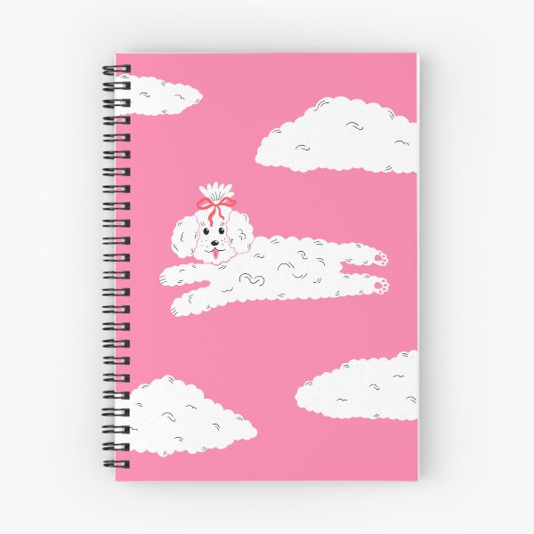 Item preview, Cute maltipoo coquette dog with bow in clouds illustration art designed and sold by WeirdyTales.