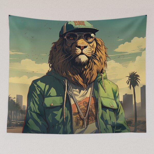 Item preview, Lion | Hip Hop style designed and sold by ComicsFactory.
