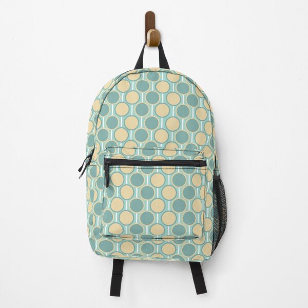 Item preview, Aqua and Creamy Yellow Vintage Dots designed and sold by HildegunStudio.