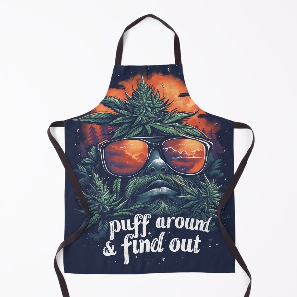 Aperçu de l'œuvre Puff Around And Discover, Funny Marijuana Buds, Cannabis Buds Fumeur créée et vendue par PrintShangri-La.