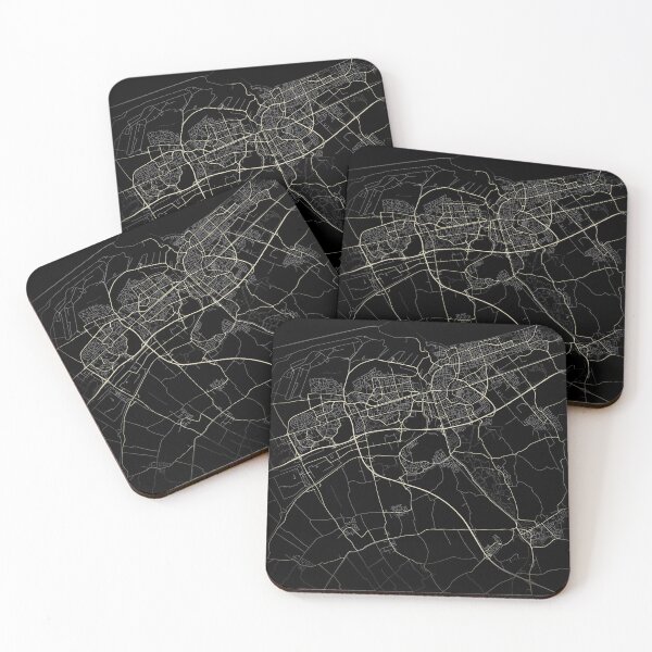 Item preview, Dunkirk Map Black and White designed and sold by Jerhus.
