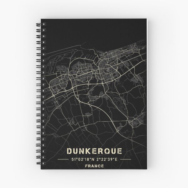 Item preview, Dunkirk Map Black and White designed and sold by Jerhus.