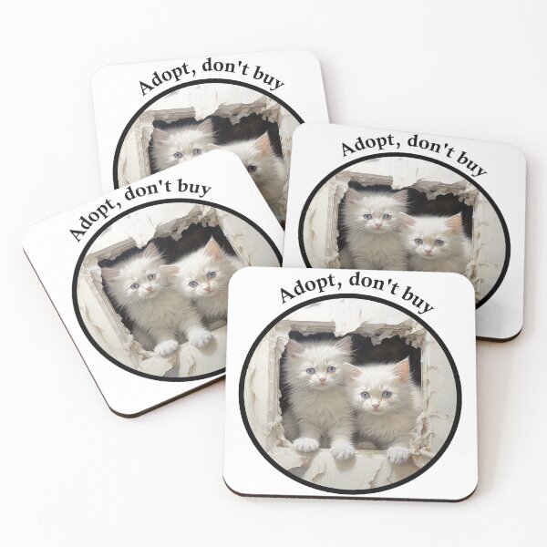 Item preview, Adopt, don't buy a cat designed and sold by mikistudio.