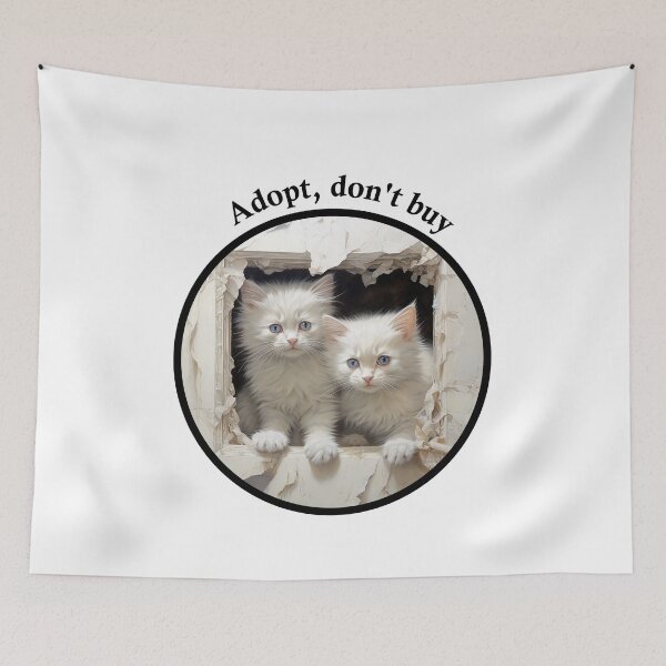 Item preview, Adopt, don't buy a cat designed and sold by mikistudio.