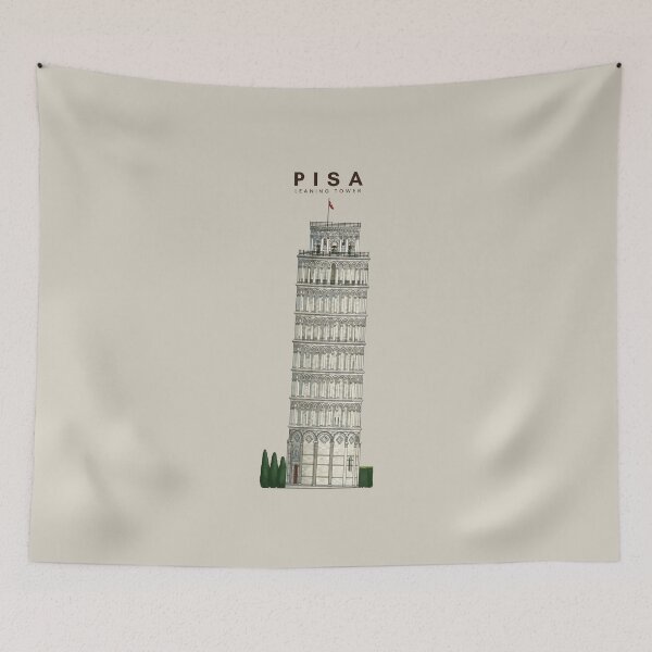 Item preview, Leaning Tower of Pisa designed and sold by pumpkinprint.