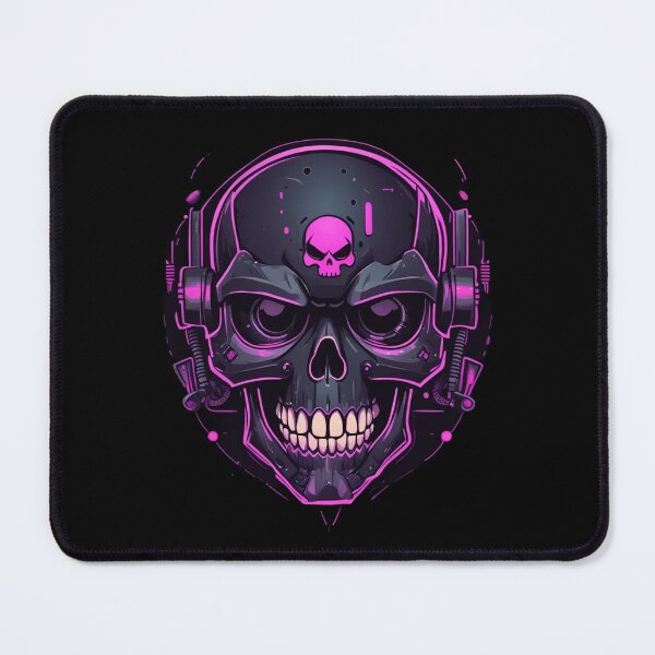 Item preview, Cyberpunk Grinning Skull, Earphones, Unique Design designed and sold by Burn-Ego.