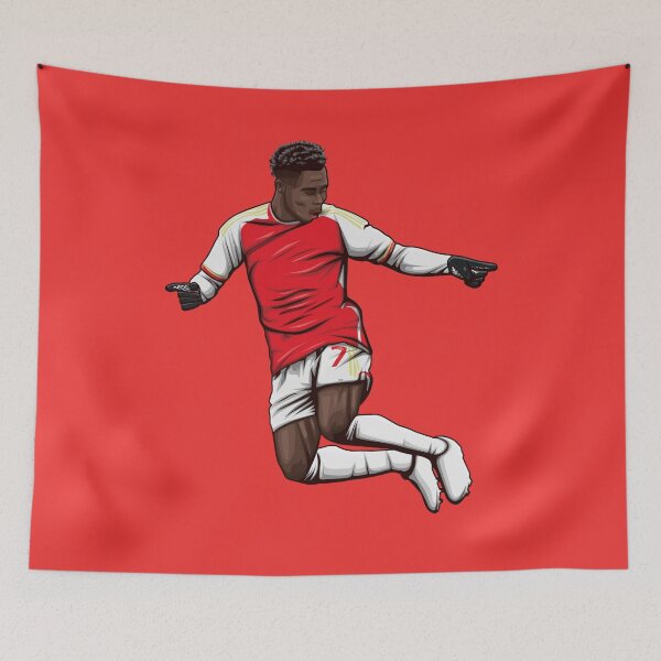 Artikelvorschau, Bukayo Saka mit Feier entworfen und verkauft von Aldduardo.
