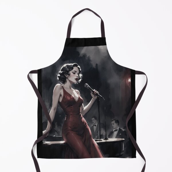 Item preview, Noir Vintage Mysterious Singer in a Night Bar designed and sold by RESToRAPTOR.