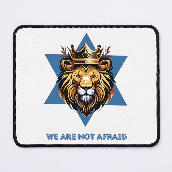 Item preview, We Are Not Afraid In Blue. Lion of Judah. designed and sold by masha-arts.