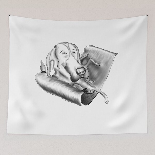 Item preview, Cute Dog Flying on the Magic Carpet designed and sold by RegisIrala.