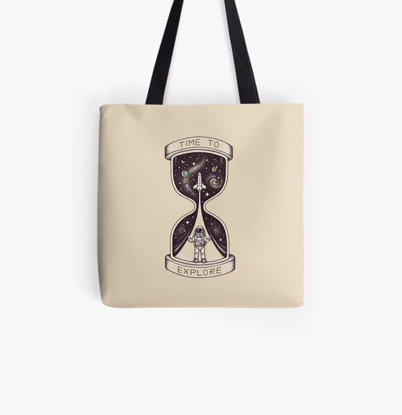 Zeit zum Erkunden Allover-Print Tote Bag