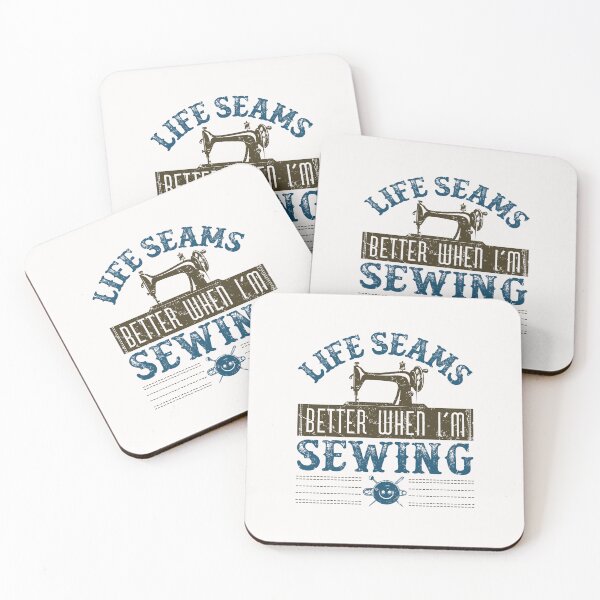 Item preview, Life Seams Better When I'm Sewing Enthusiast Sewer designed and sold by jaygo.