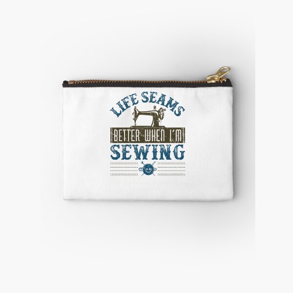 Item preview, Life Seams Better When I'm Sewing Enthusiast Sewer designed and sold by jaygo.