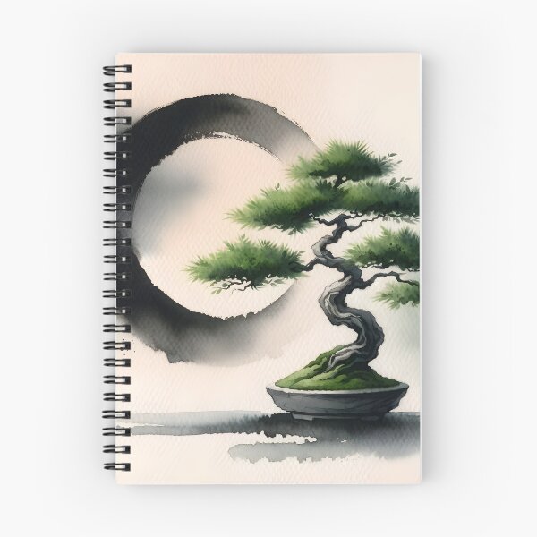 Item preview, Bonsai Tree, Stylized Japanese Enso zen designed and sold by Truck Stop One.