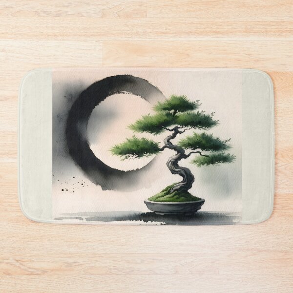 Item preview, Bonsai Tree, Stylized Japanese Enso zen designed and sold by Truck Stop One.