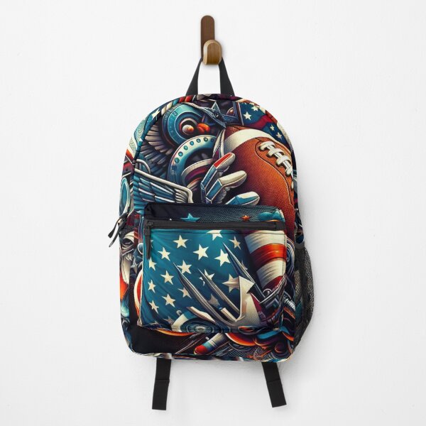 Item preview, American football fantasy blended with American symbols designed and sold by Red, White & Blue Glory.
