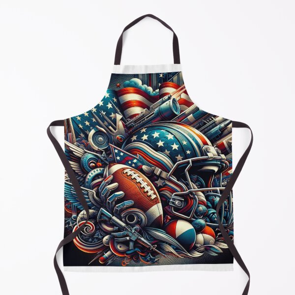 Item preview, American football fantasy blended with American symbols designed and sold by Red, White & Blue Glory.