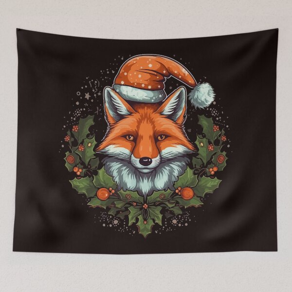 Item preview, Christmas Red Fox designed and sold by creativellashop.
