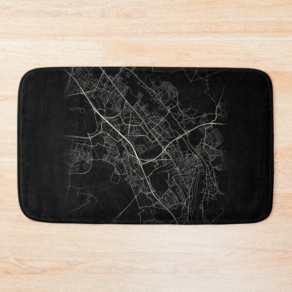 Item preview, Map of Evry-Courcouronne Black and white designed and sold by Jerhus.