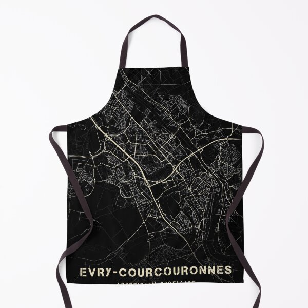 Item preview, Map of Evry-Courcouronne Black and white designed and sold by Jerhus.