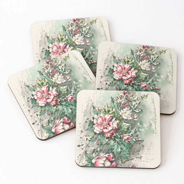 Item preview, "Essence of Peony: A Watercolor Whisper in Fuchsia and Green" designed and sold by Sartawsky.