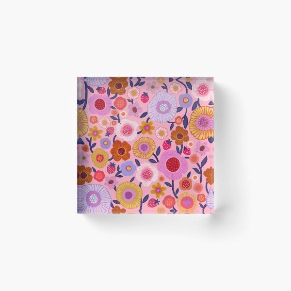 Item preview, Pink Strawberry Floral designed and sold by Janet Broxon.