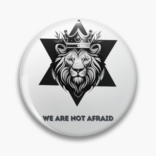 Item preview, We Are Not Afraid In Black And White. Lion of Judah. designed and sold by masha-arts.