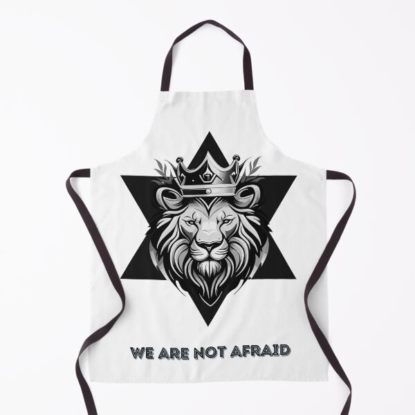 Item preview, We Are Not Afraid In Black And White. Lion of Judah. designed and sold by masha-arts.
