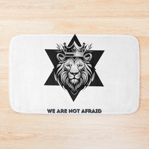Item preview, We Are Not Afraid In Black And White. Lion of Judah. designed and sold by masha-arts.