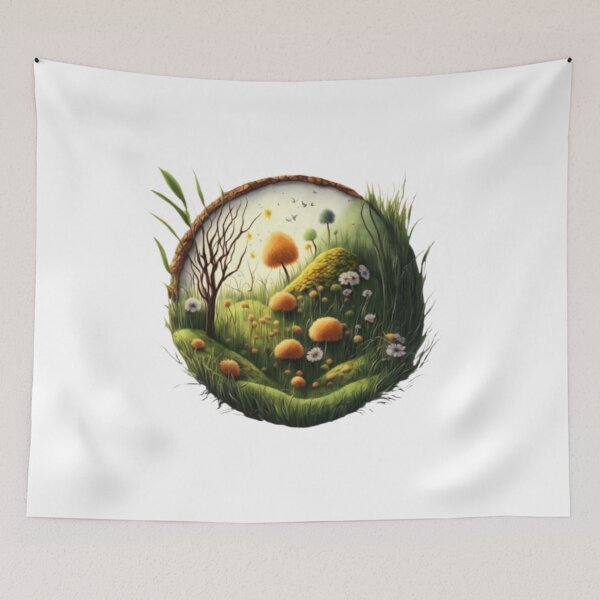 Item preview, Mushrooms and Wildflowers designed and sold by TwinsyArt.