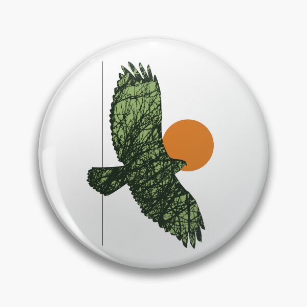 Item preview, Common Buzzard in Green designed and sold by kataszep.